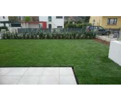 Gartengestaltung, Bewässerungsanlagen, Fertigrasen, Sonnensegel Montagen